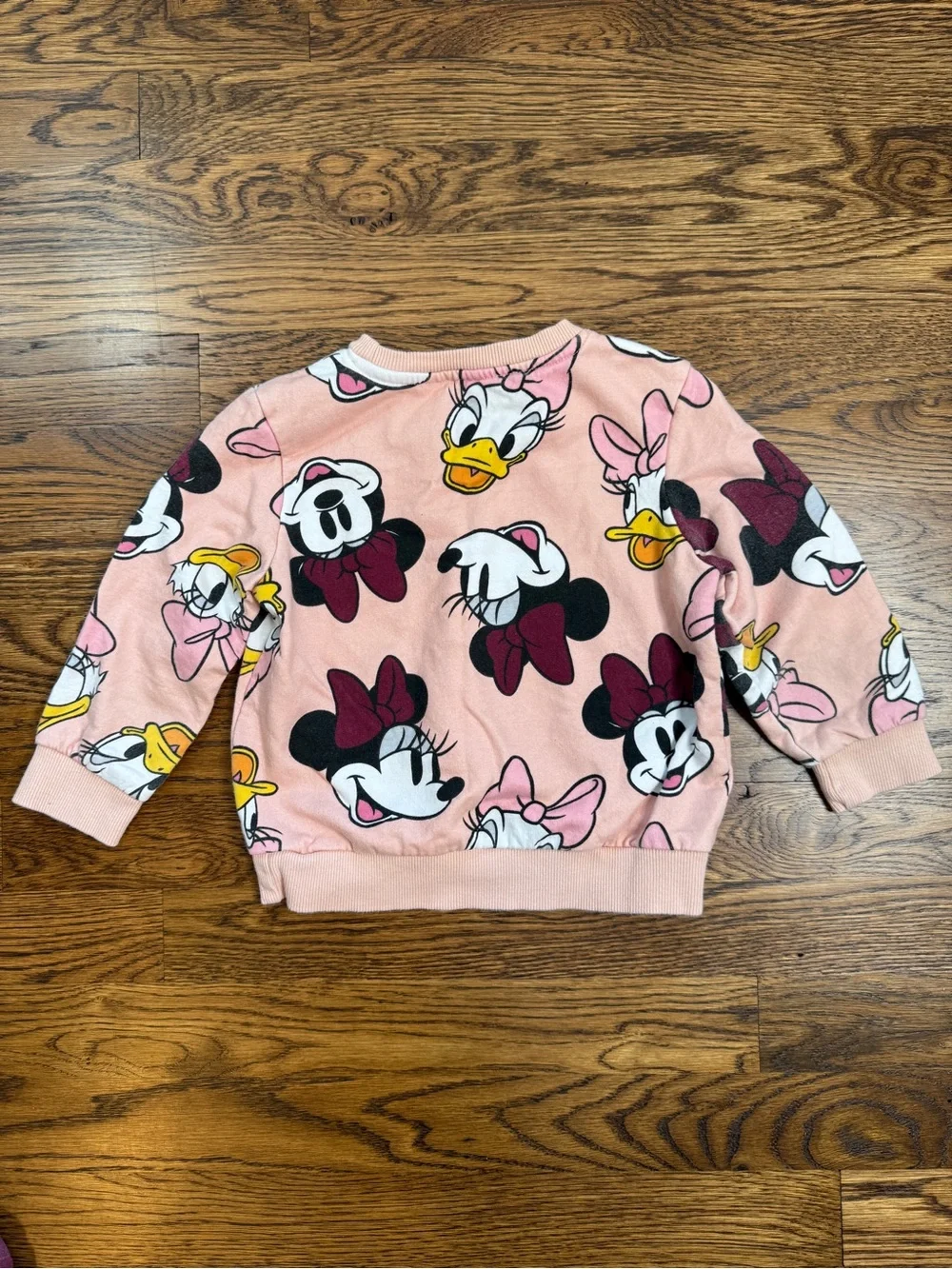 Disney Mickey & Friends Girls Pink Minnie & Daisy Print Jogger Sweatsuit Set 3T